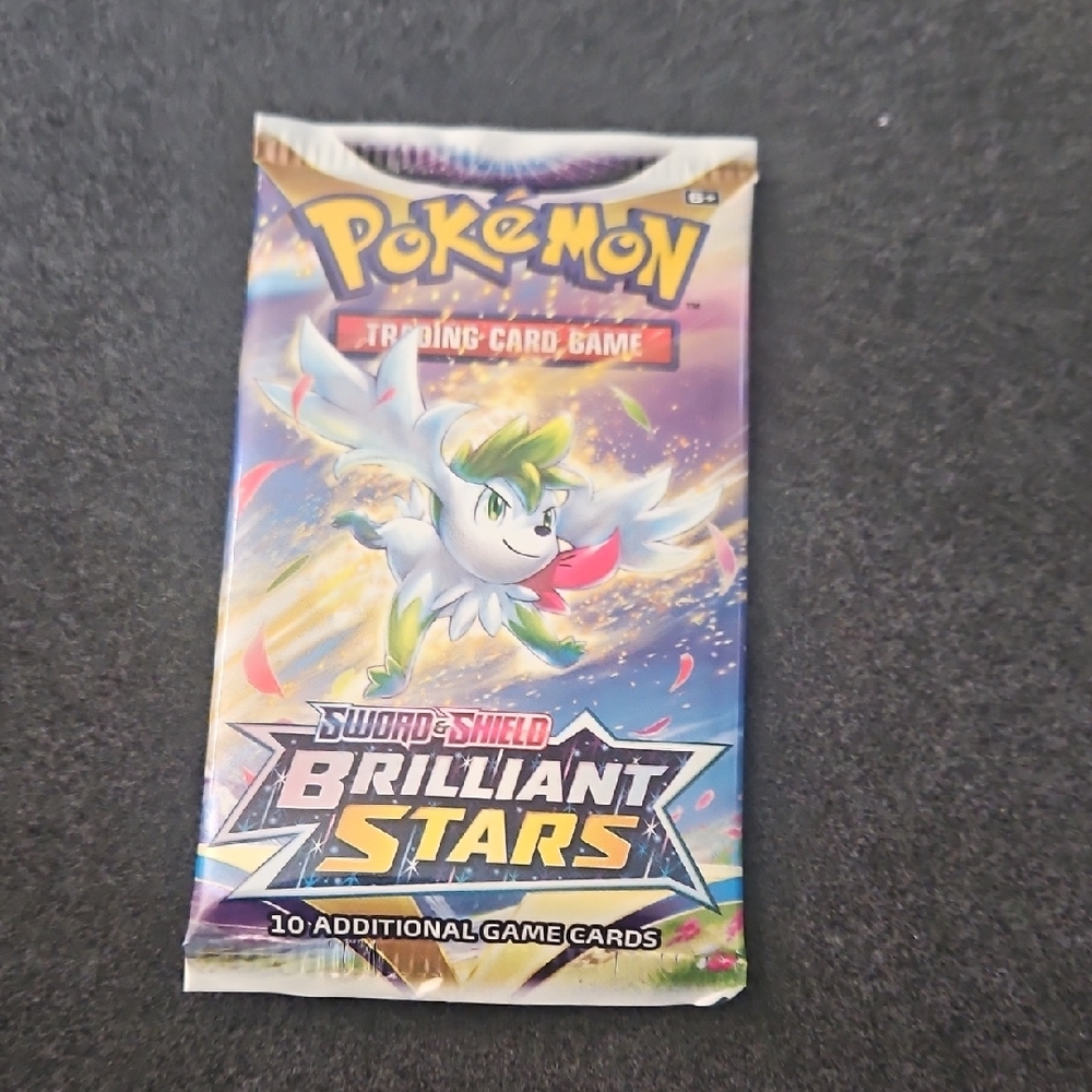 Pokemon Brilliant Stars Trading Card Pack - Yellow and White